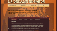 Desktop Screenshot of lsdreamsrecords.com